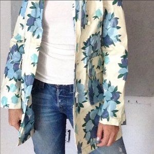 Anthropologie • elvenses floral raincoat size 8